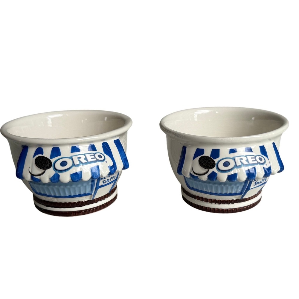 Vintage Houston Harvest Gift Oreo Cookie Ice Cream Shoppe ice cream‎ set of 2